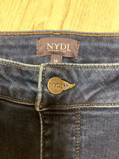 Ladies NYDJ AMI SKINNY Blue Jeans Size UK 20