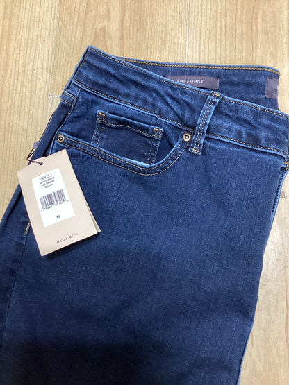 Ladies NYDJ AMI SKINNY Blue Jeans Size UK 20