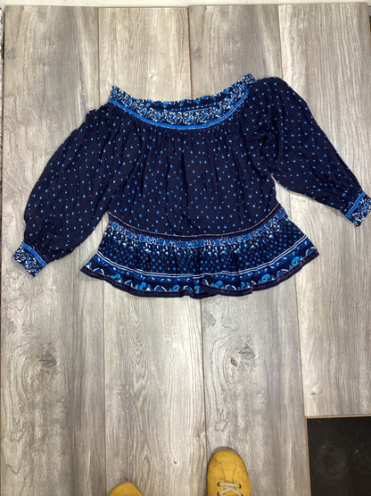 Superdry Blue Off Shoulder Top Size 12