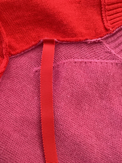 Sacai, pink and red Cardigan, Uk Medium