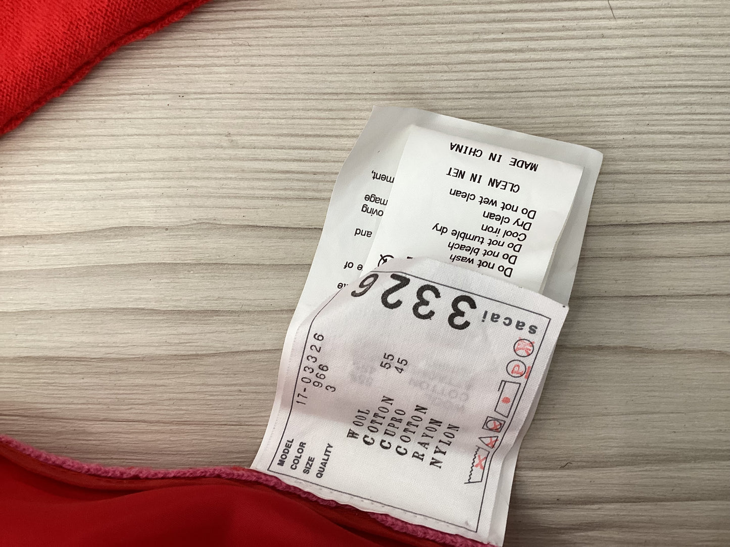 Sacai, pink and red Cardigan, Uk Medium