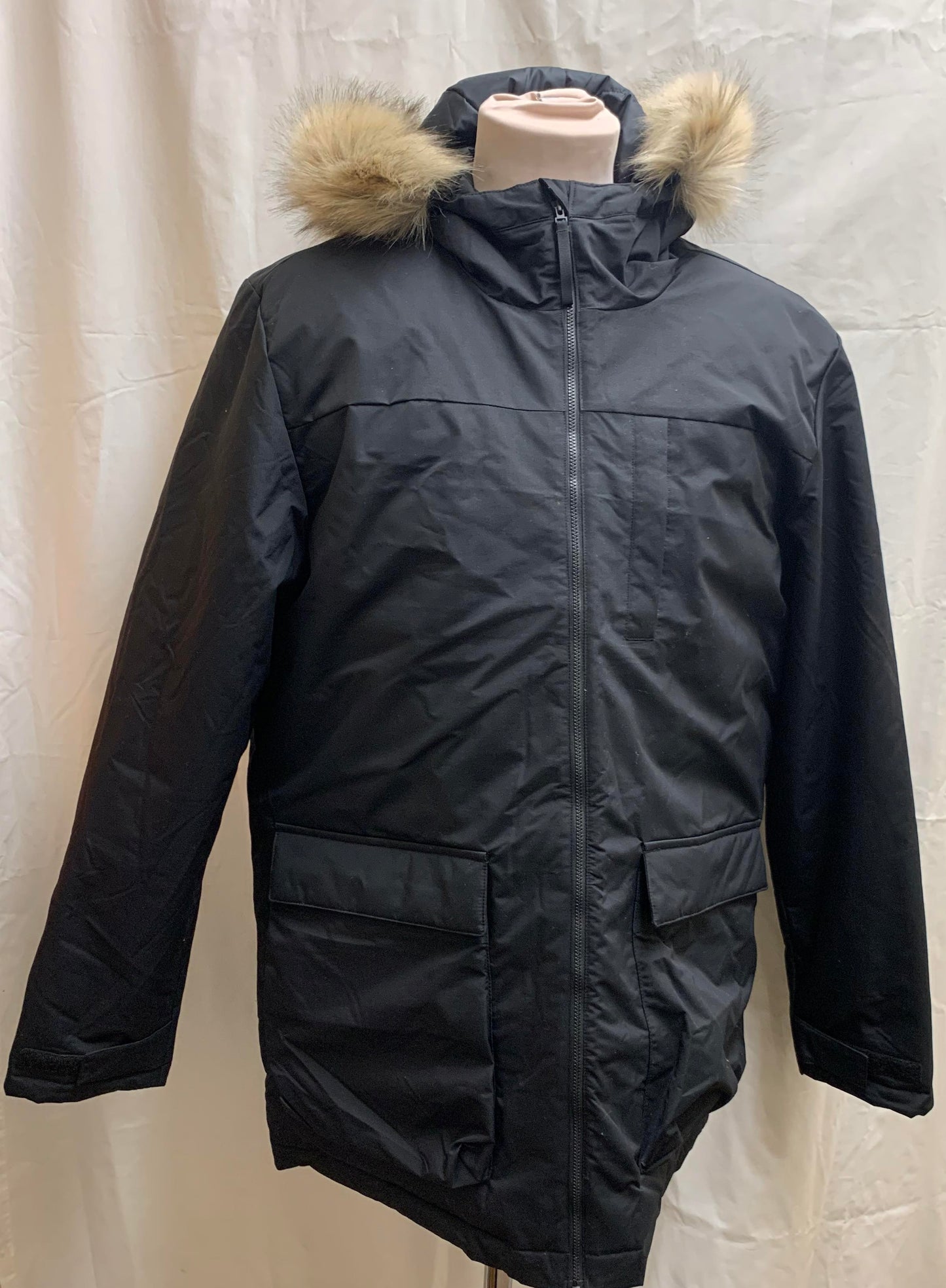 BNWT Adidas Black Hooded Parka Jacket RRP £140 Size XL