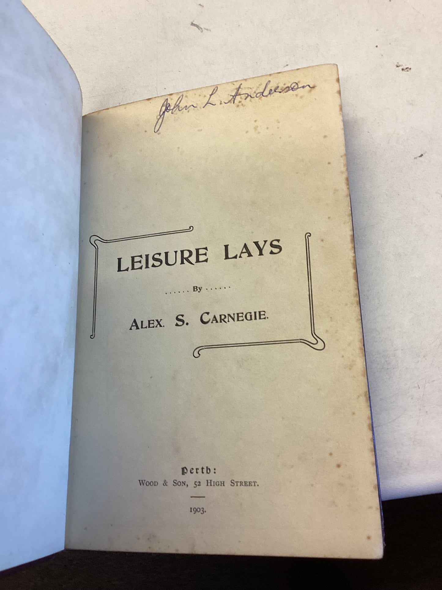 Leisure Lays By Alex S Carnegie