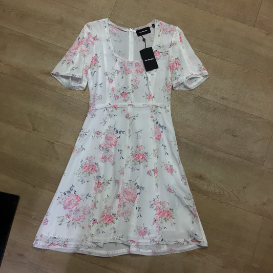 BNWT The Kooples Pink & White Floral Dress 100% Silk RRP £263 Size XXS