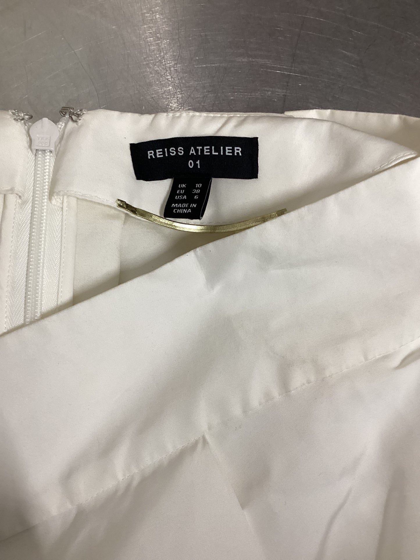 Reiss Atelier White Louisa Skirt Size 10