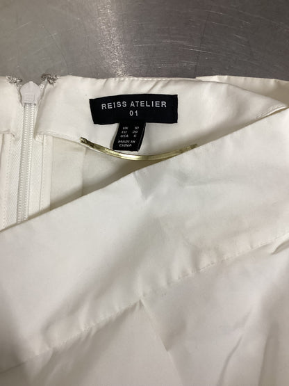 Reiss Atelier White Louisa Skirt Size 10
