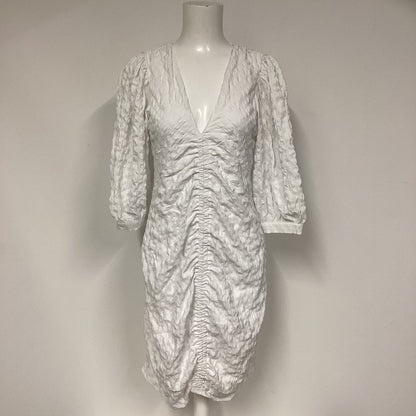 BNWT Object White Objgerda 3/4 Crinkle Dress Size 38 (UK 12)