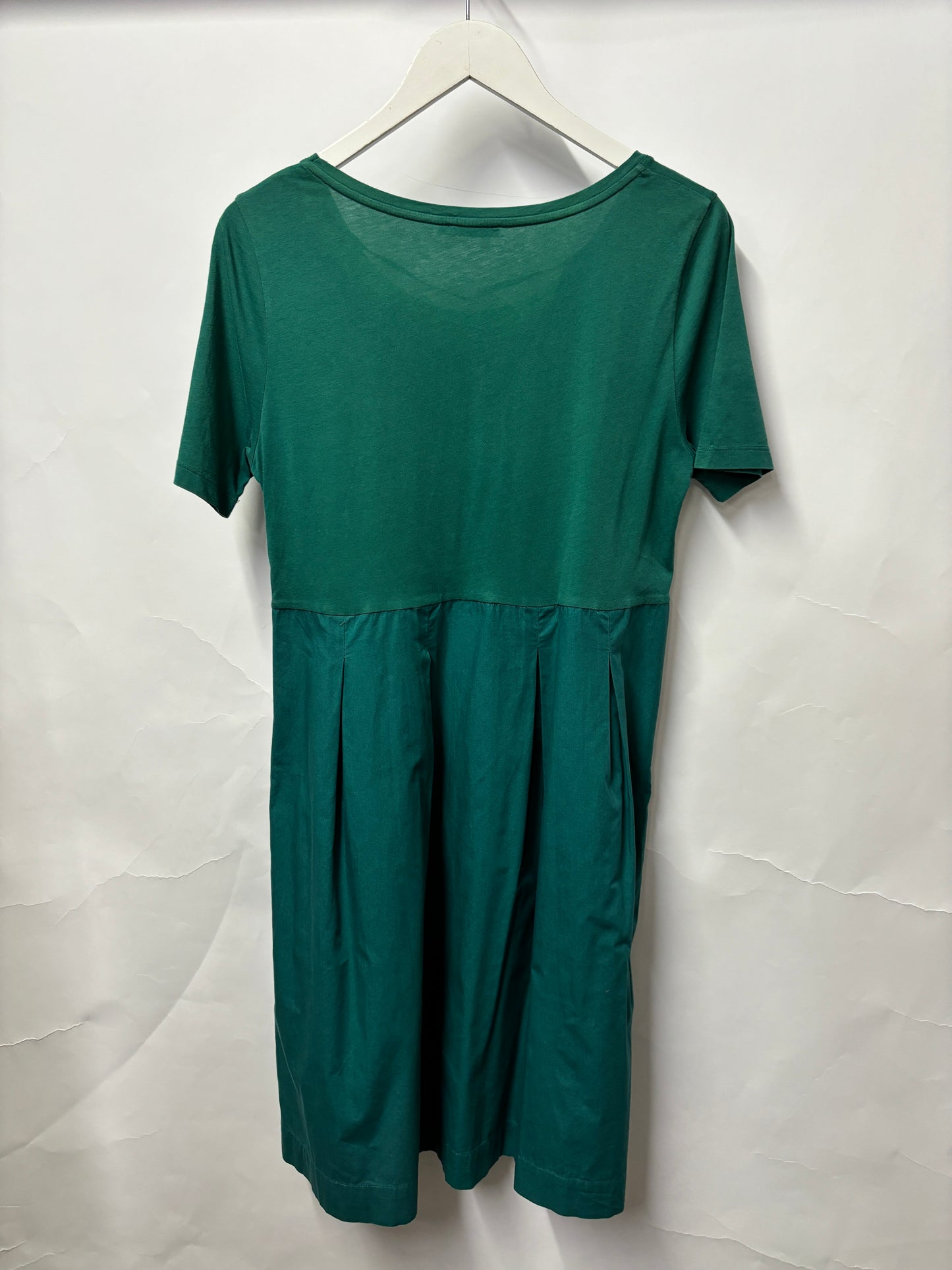 COS Green Short Sleeve A-line Dress Large