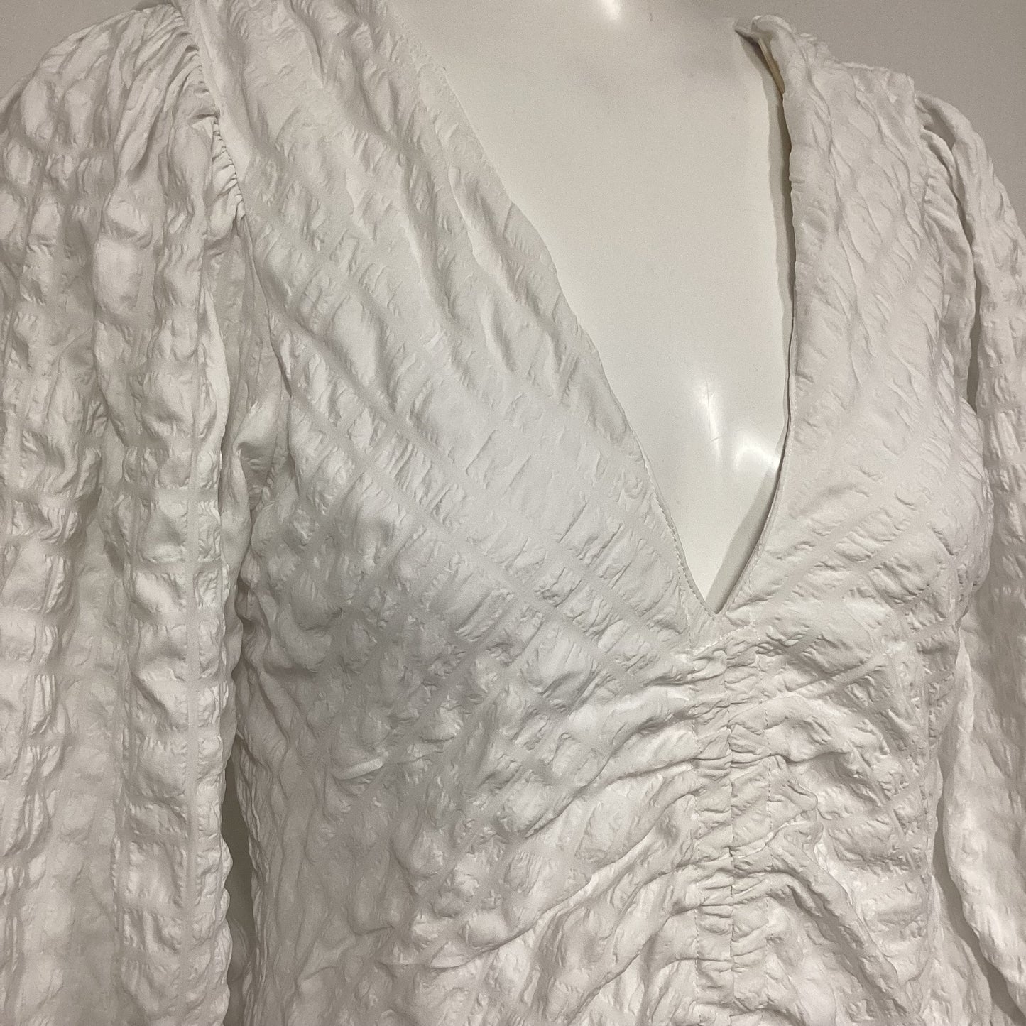 BNWT Object White Objgerda 3/4 Crinkle Dress Size 38 (UK 12)