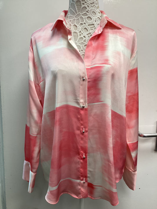 BNWT Women’s Pink Zara Blouse - Size L