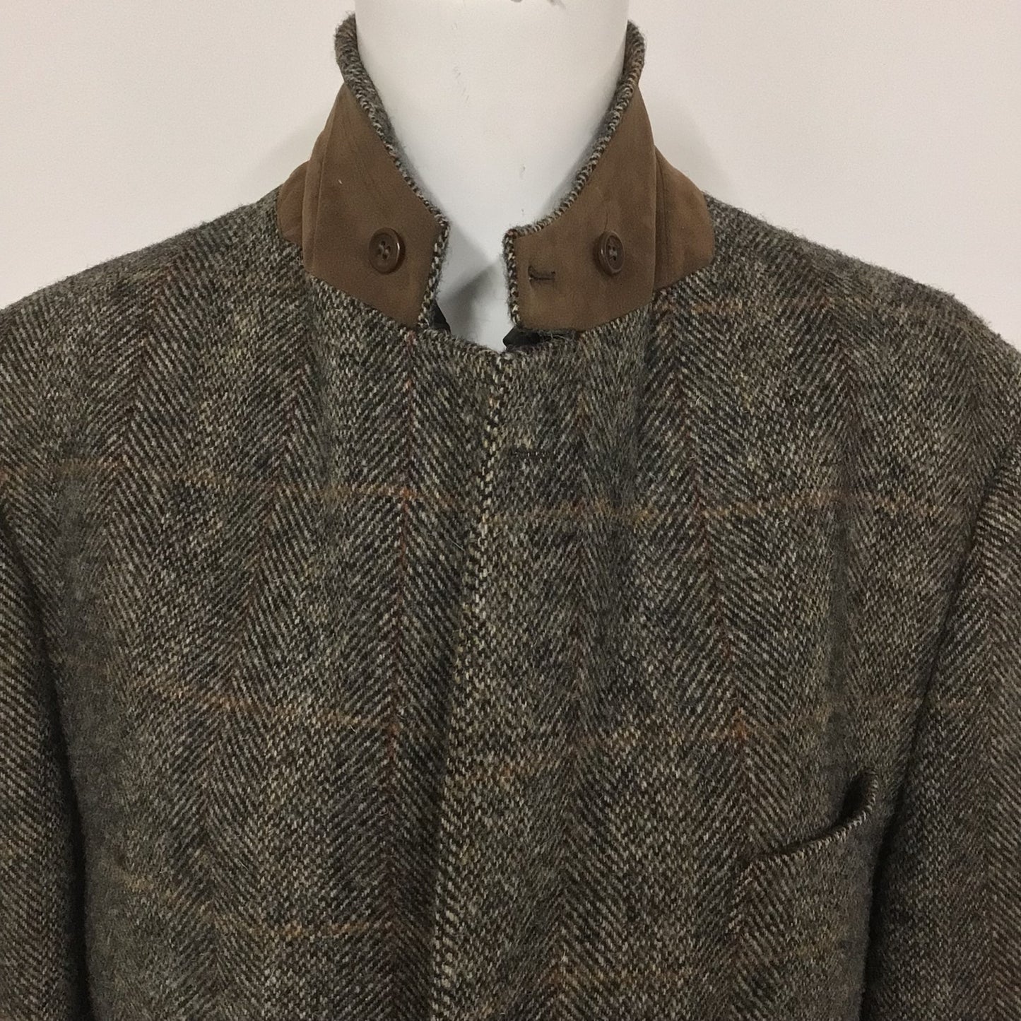 Mario Barutti Harris Tweed Jacket Blazer 100% Wool Size 50