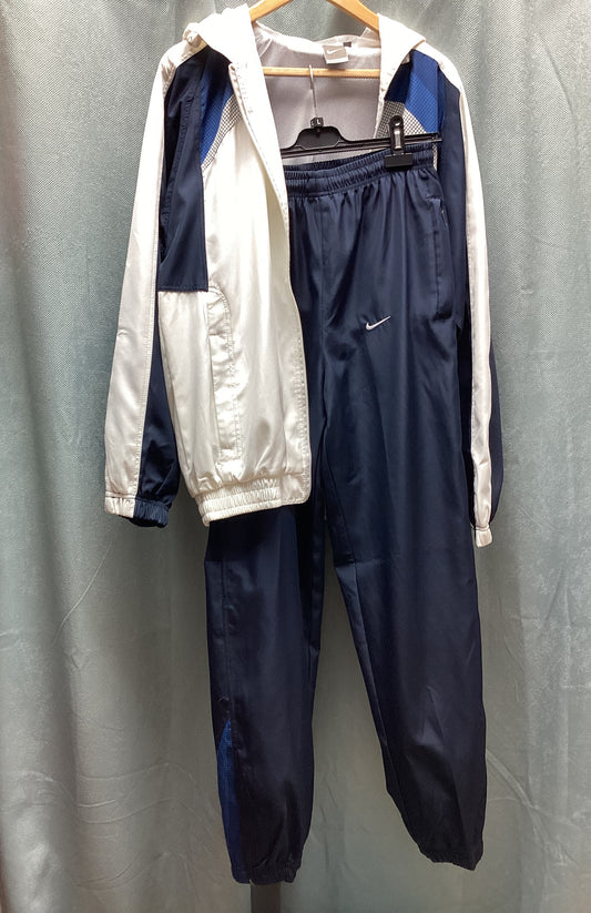 BNWT Nike Air Max Rain Jacket Trousers Set Blue and White Size L