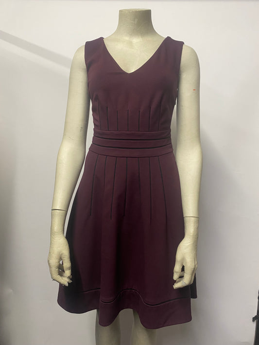 Diane Von Furstenberg Purple Sleeveless A-line Dress Small