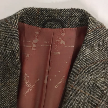 Mario Barutti Harris Tweed Jacket Blazer 100% Wool Size 50