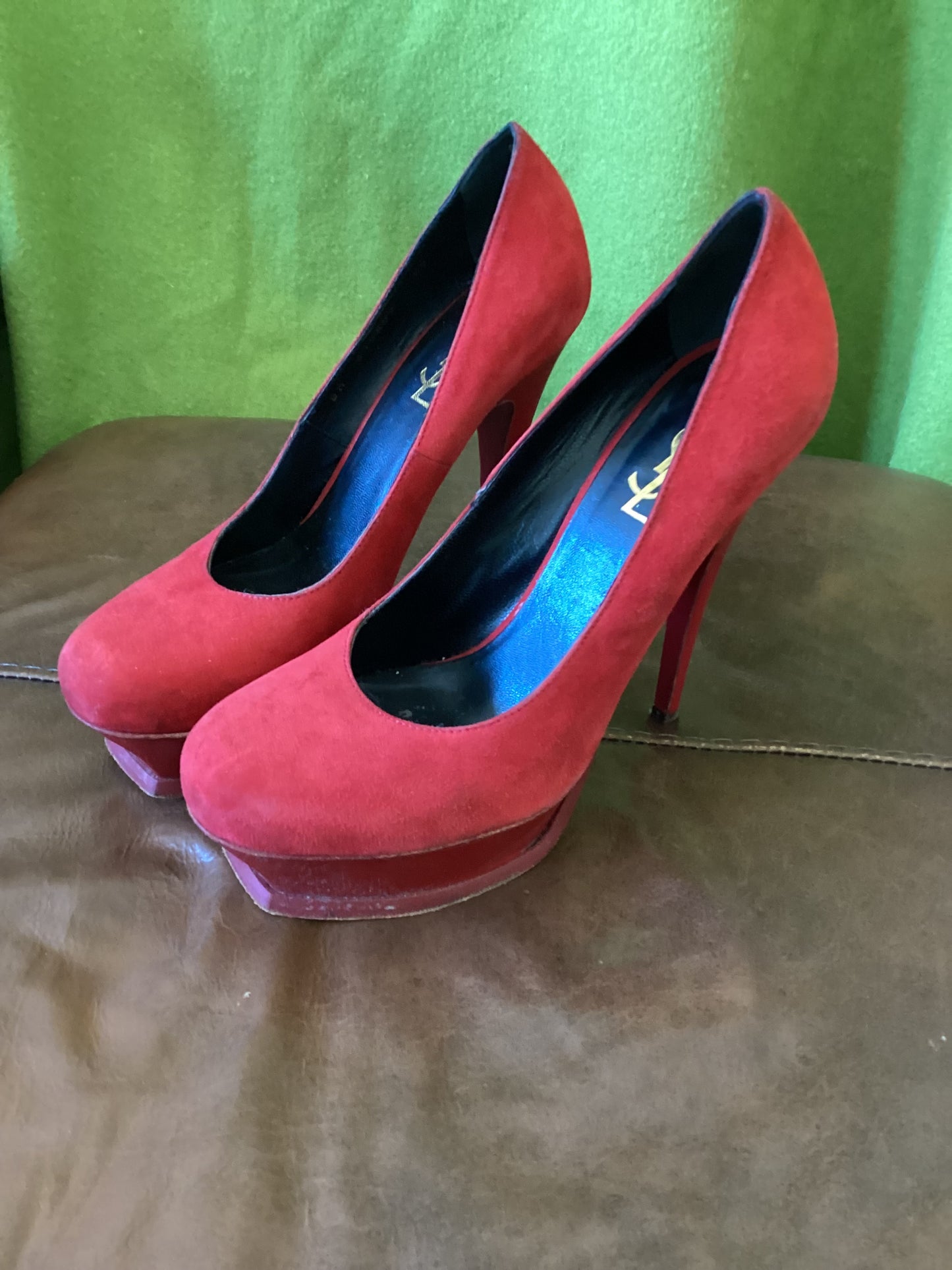 YSL Red Platform Heels EU 39