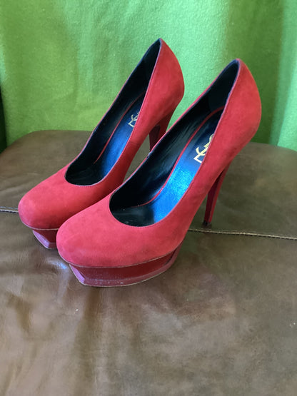 YSL Red Platform Heels EU 39