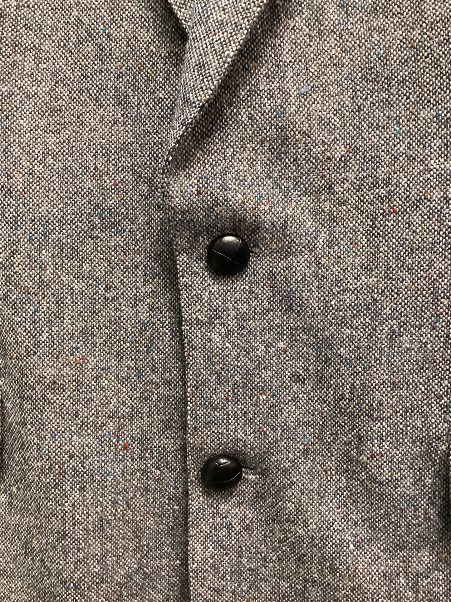 Men’s Donegal Tweed Jacket - Size 38 Grey