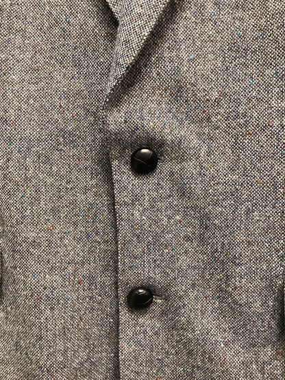 Men’s Donegal Tweed Jacket - Size 38 Grey