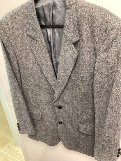 Men’s Donegal Tweed Jacket - Size 38 Grey