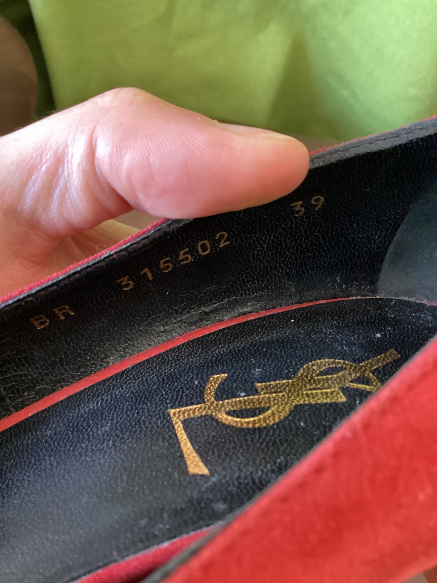 YSL Red Platform Heels EU 39