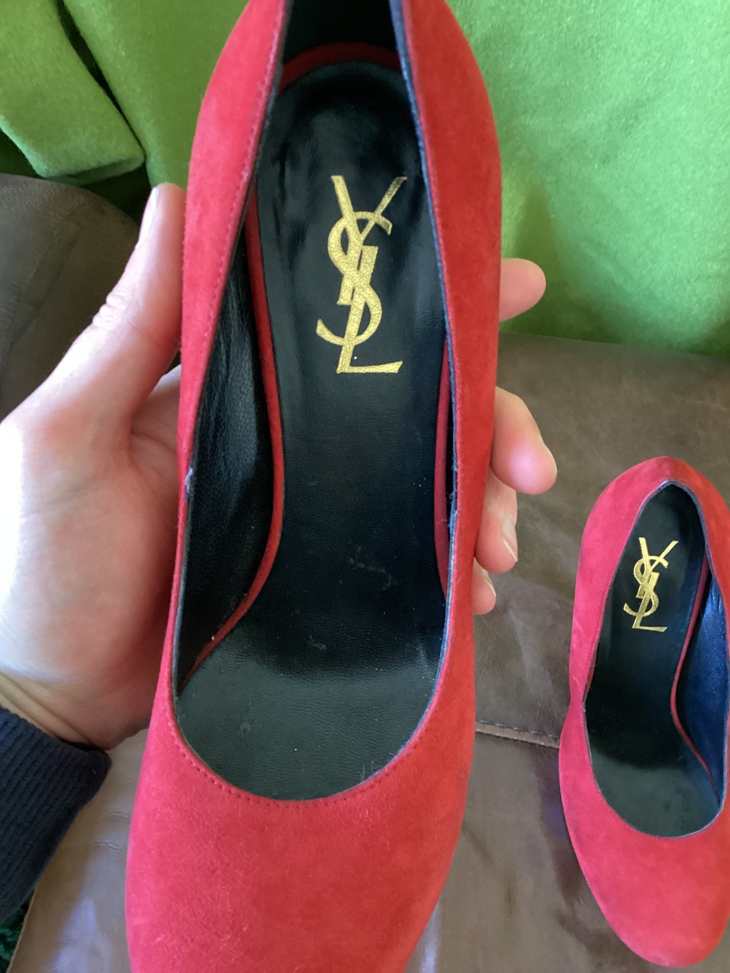YSL Red Platform Heels EU 39