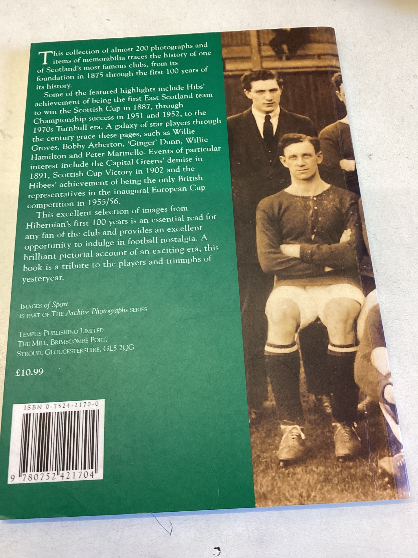 Hibernian Football Club 1875-1975 Paul Lunney Images of Sport