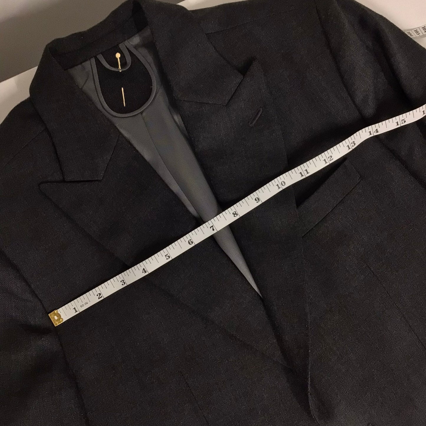 Grey Blazer Jacket Hand Tailored for JZH Size M
