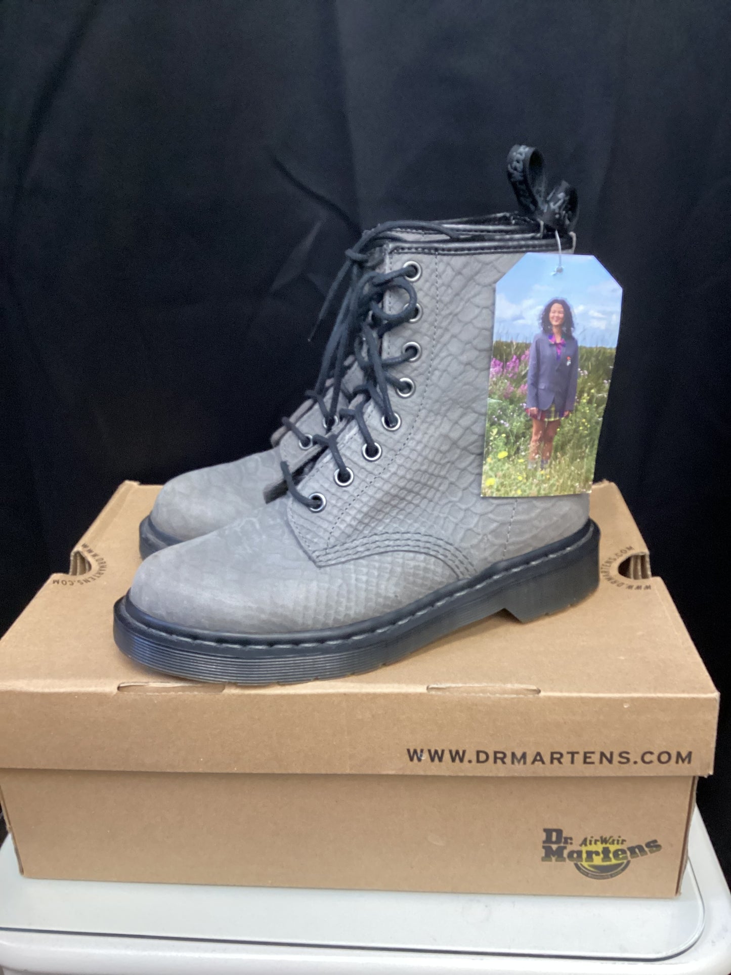 Dr. Martens Women’s Boots Python Grey size 4