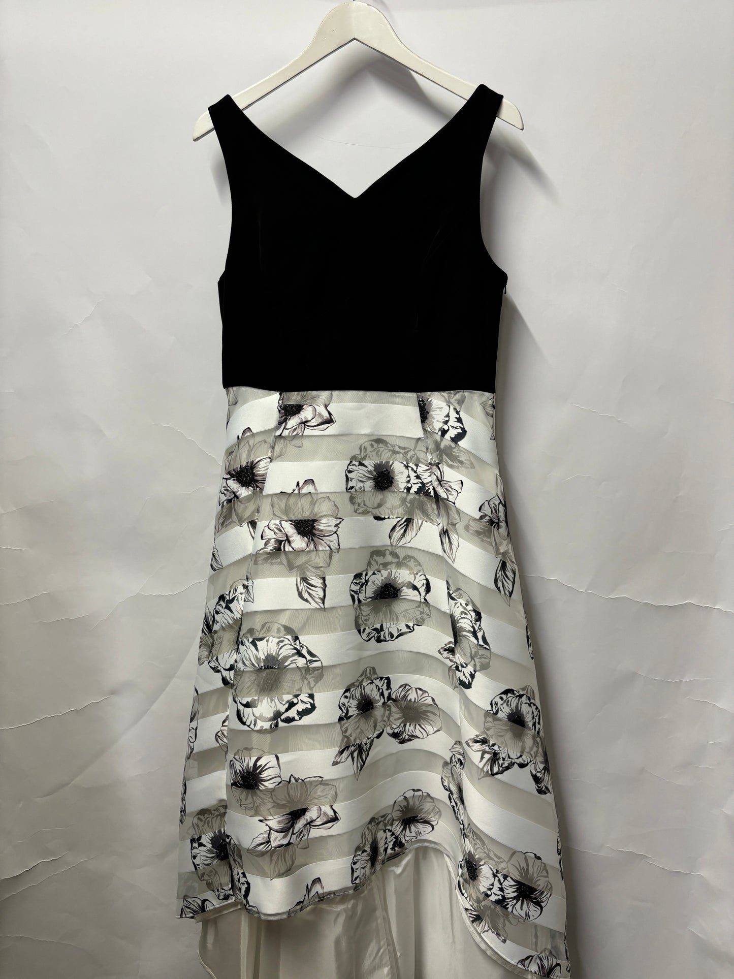 Coast Icons Black and White Floral Occasion Dress 16