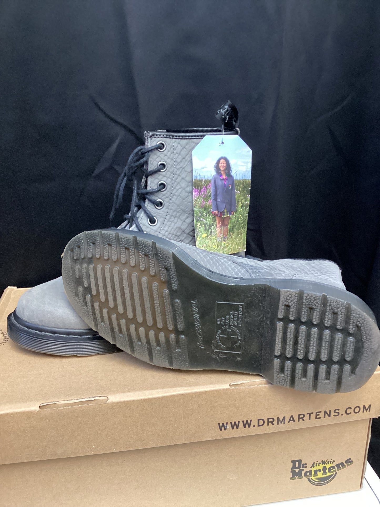 Dr. Martens Women’s Boots Python Grey size 4