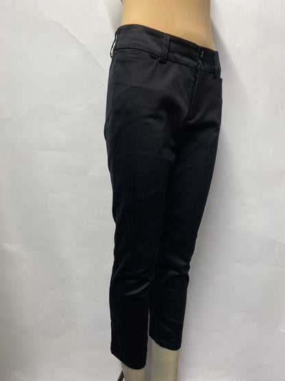 Agnès b. Black Smart Tapered Cropped Trousers 10