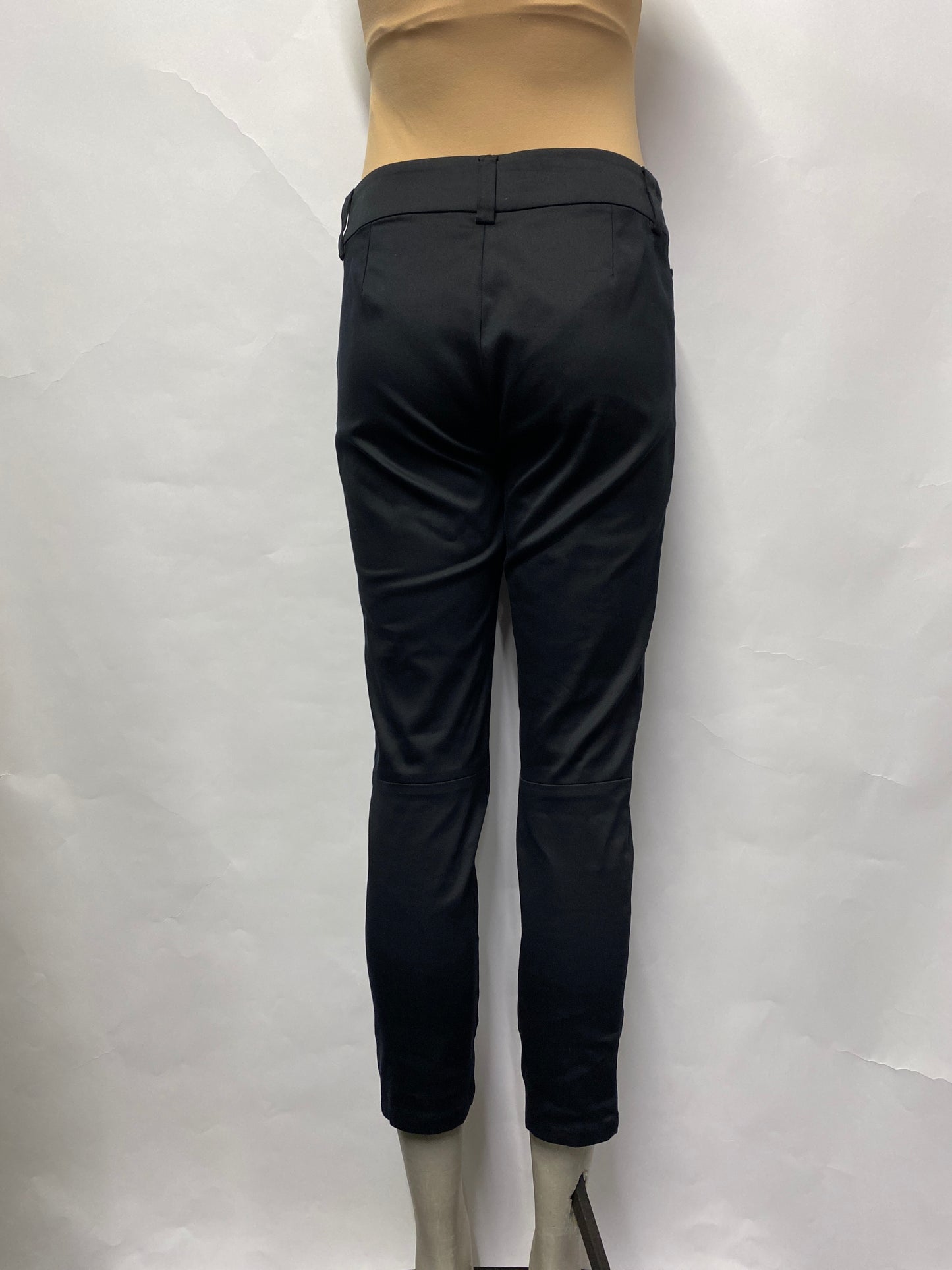 Agnès b. Black Smart Tapered Cropped Trousers 10