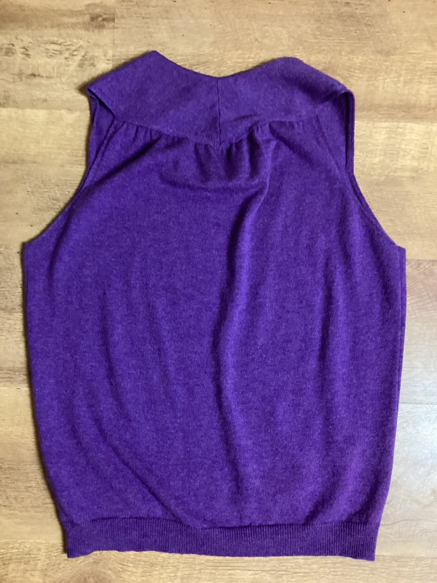 Brora 100% Cashmere Purple Vest Size 14