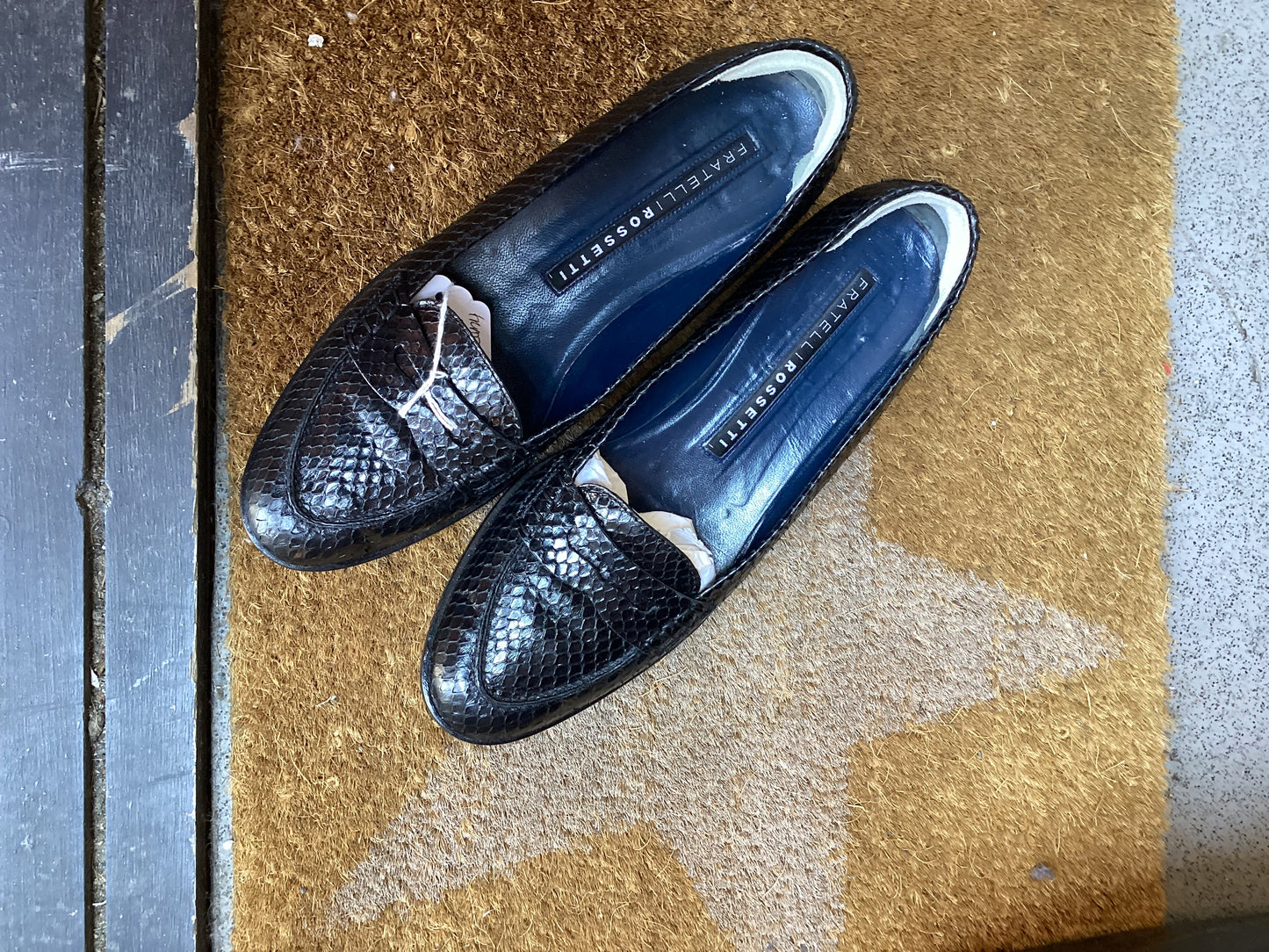 Fratelli Rossetti Black Loafers Size 39.5(6.5)
