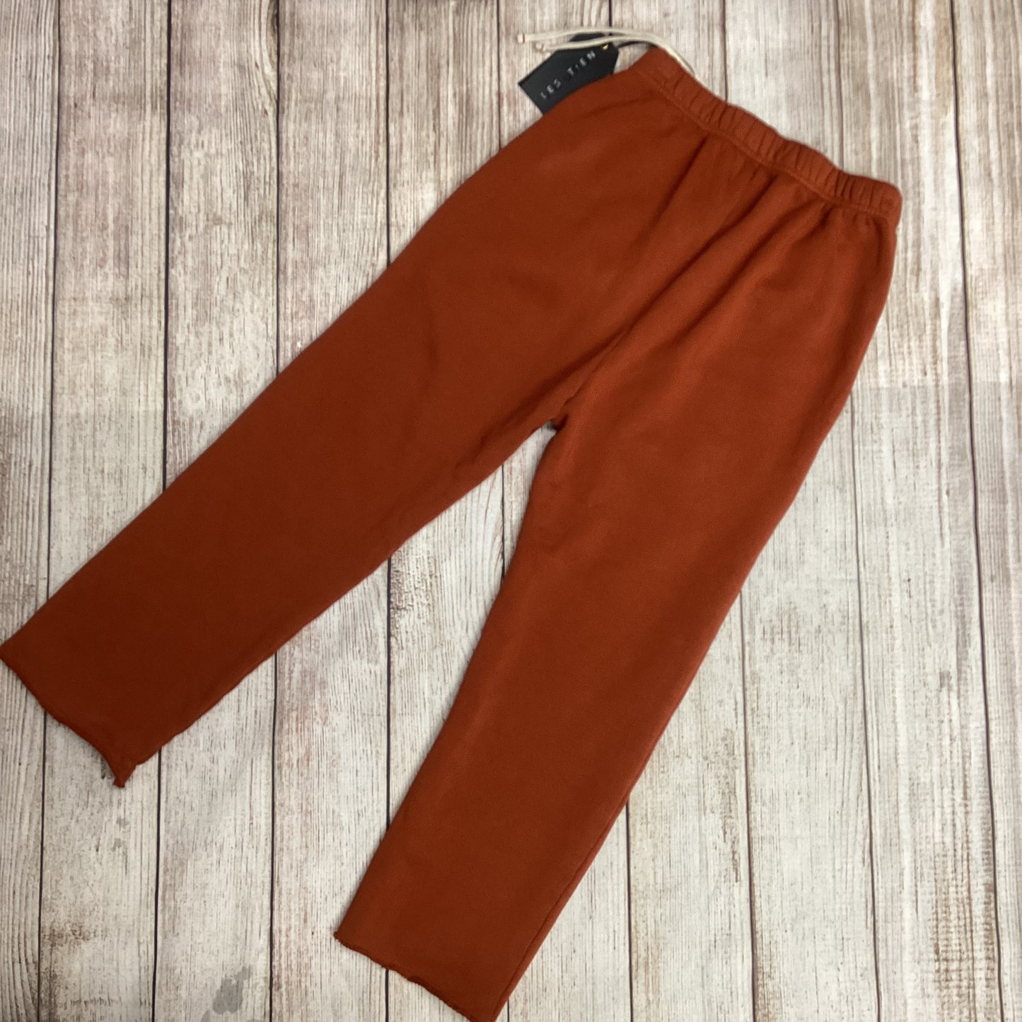 BNWT Les Tien Orange 100% Cotton Joggers Size XS