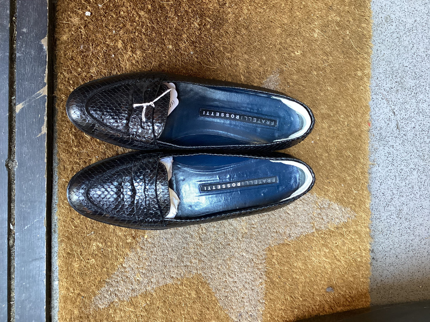 Fratelli Rossetti Black Loafers Size 39.5(6.5)