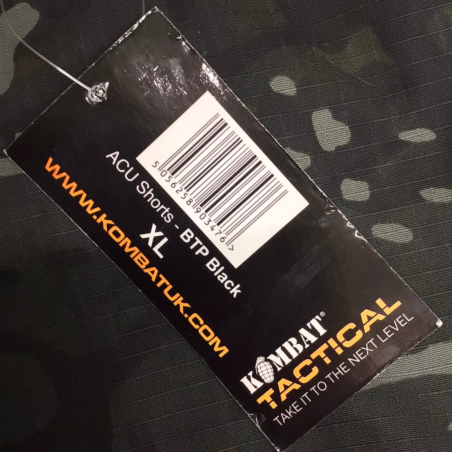 BNWT Kombat Tactical ACU Black Camo Shorts Size XL