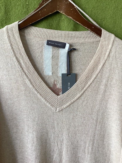 Mint Velvet Beige Tunic Knit Size M