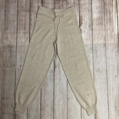 Theory Cream Wool Cashmere Relaxed Track Pants Size S