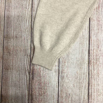 Theory Cream Wool Cashmere Relaxed Track Pants Size S