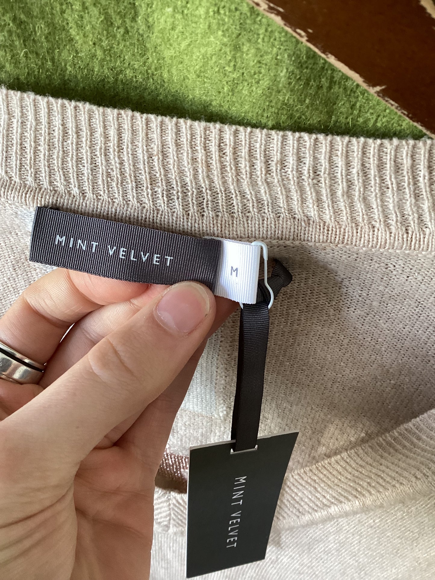 Mint Velvet Beige Tunic Knit Size M