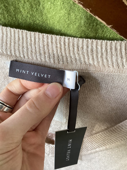 Mint Velvet Beige Tunic Knit Size M