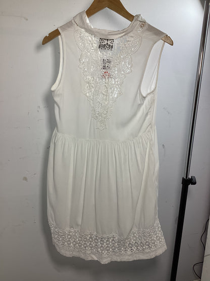 Superdry White Sleeveless Dress Size S