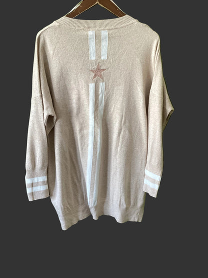 Mint Velvet Beige Tunic Knit Size M
