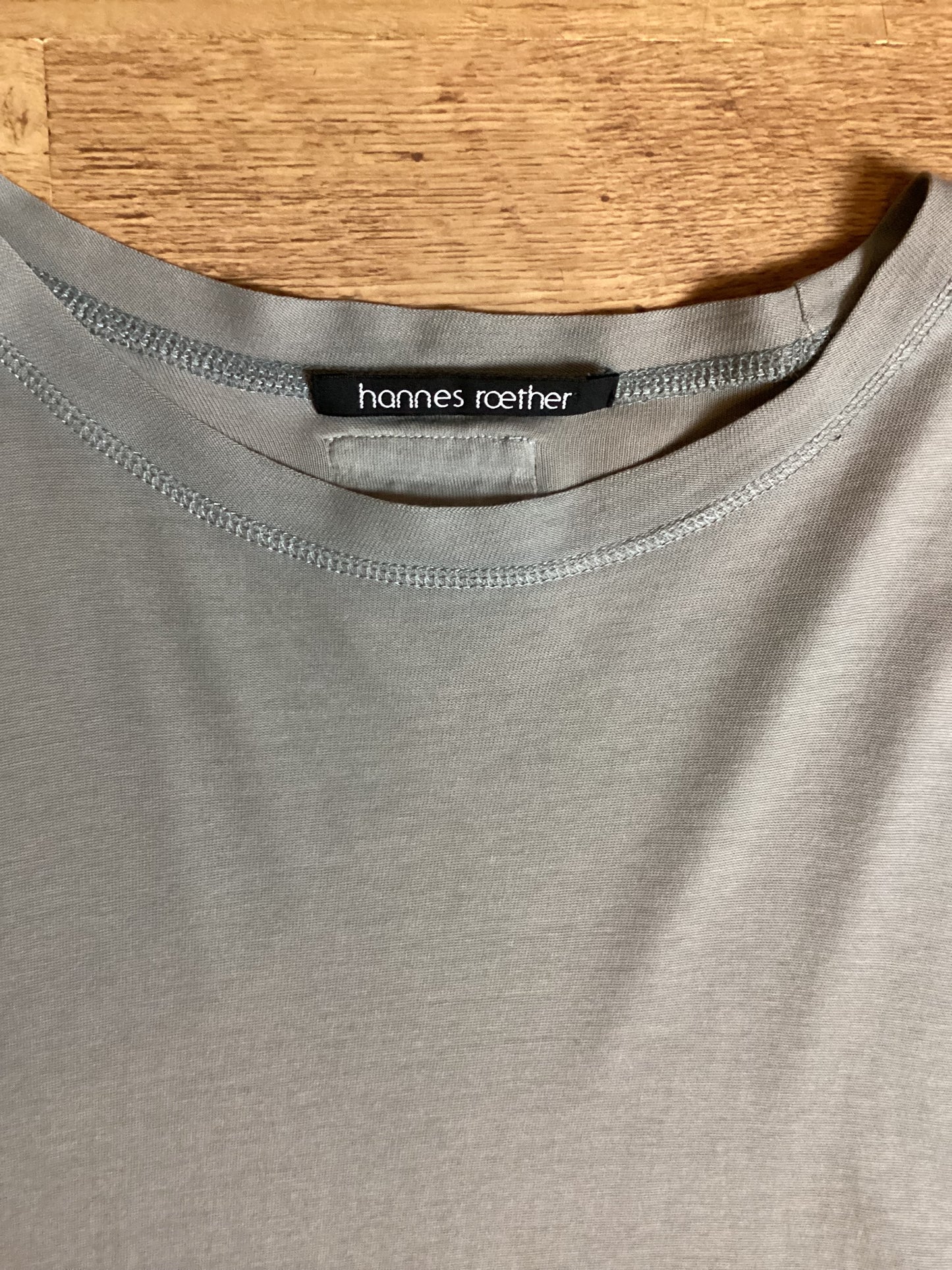 Hannes Roether 100% Cotton Grey Top Size S