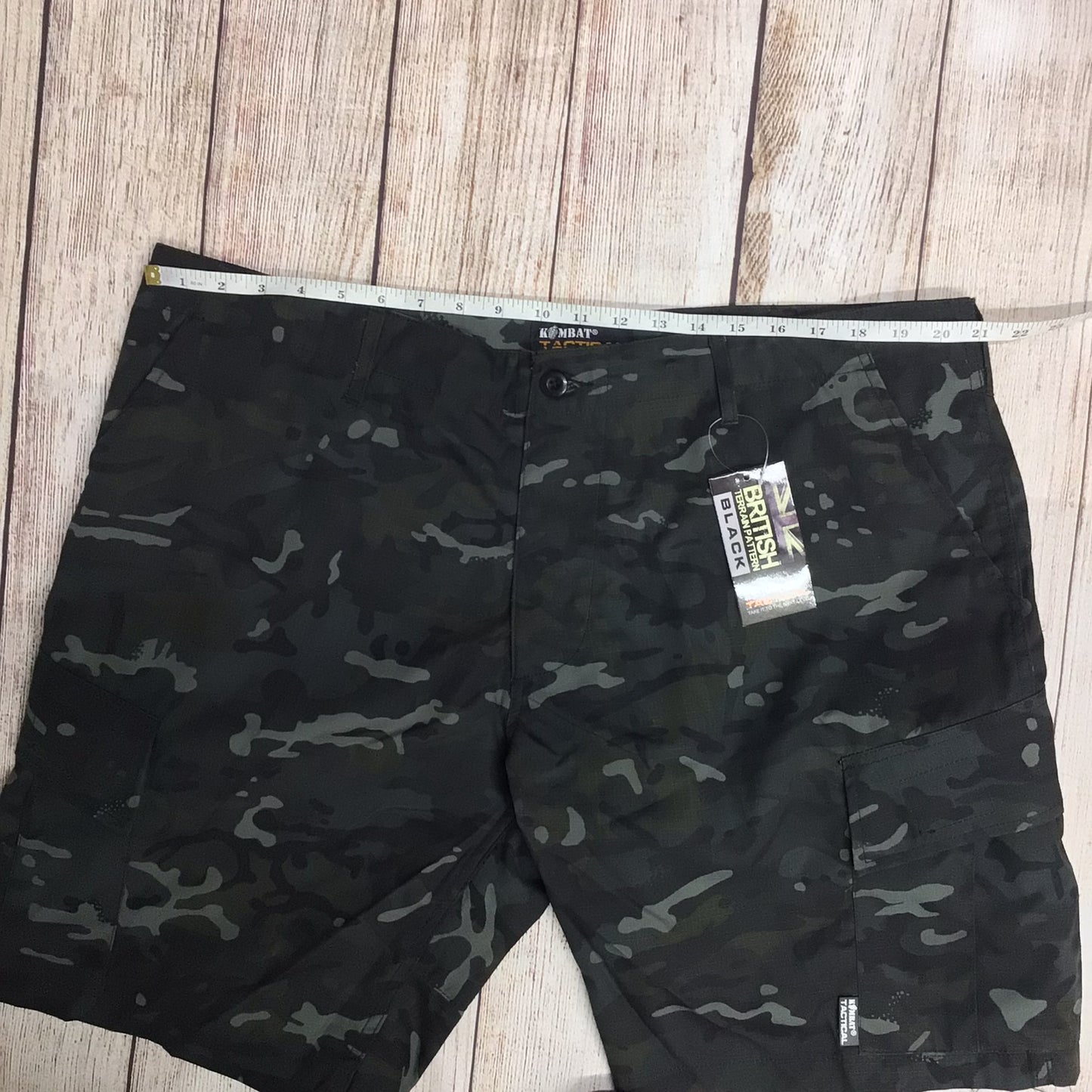 BNWT Kombat Tactical ACU Black Camo Shorts Size XL