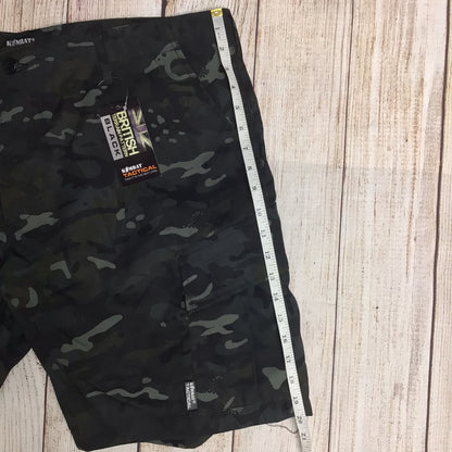 BNWT Kombat Tactical ACU Black Camo Shorts Size XL