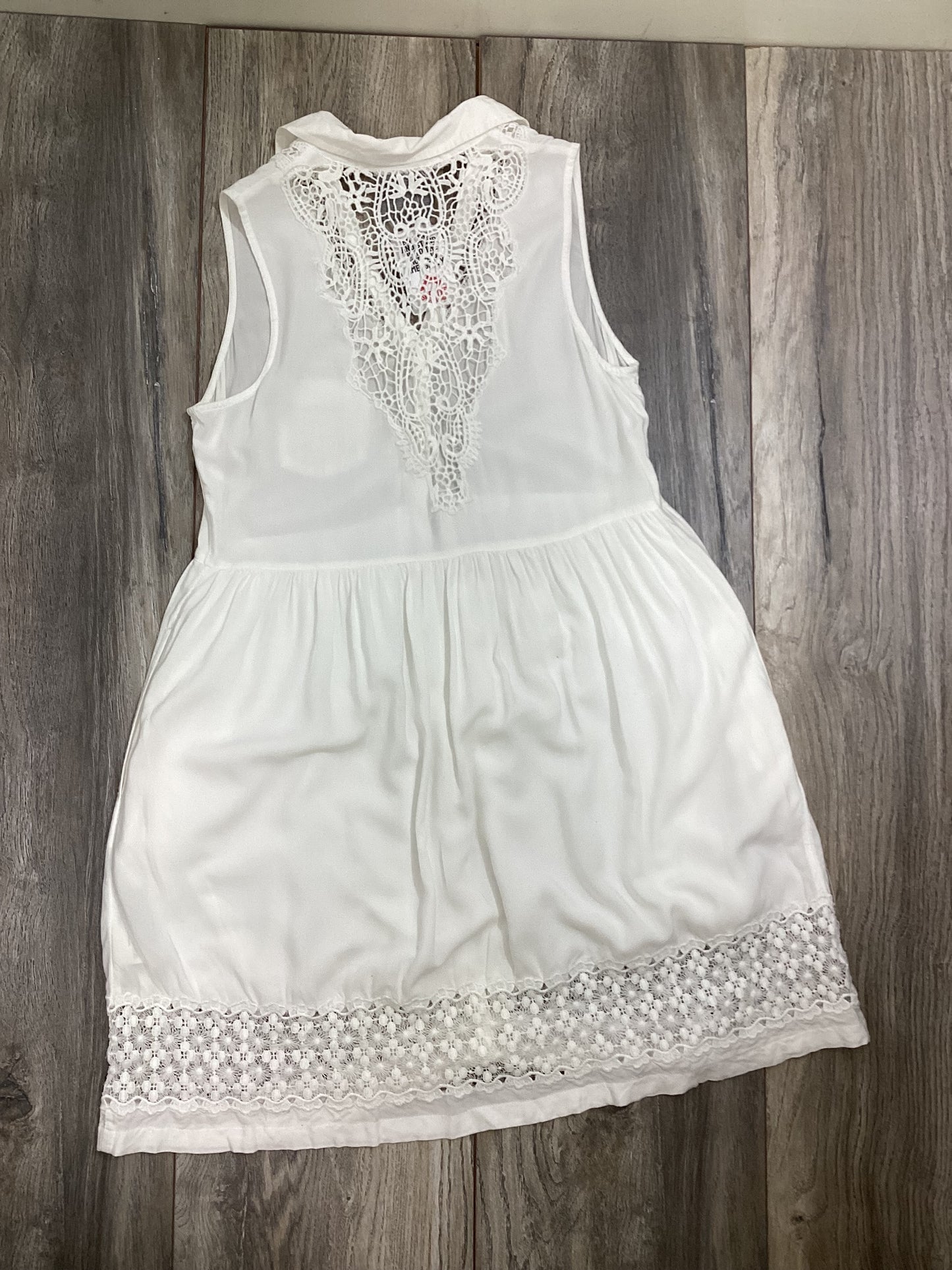 Superdry White Sleeveless Dress Size S