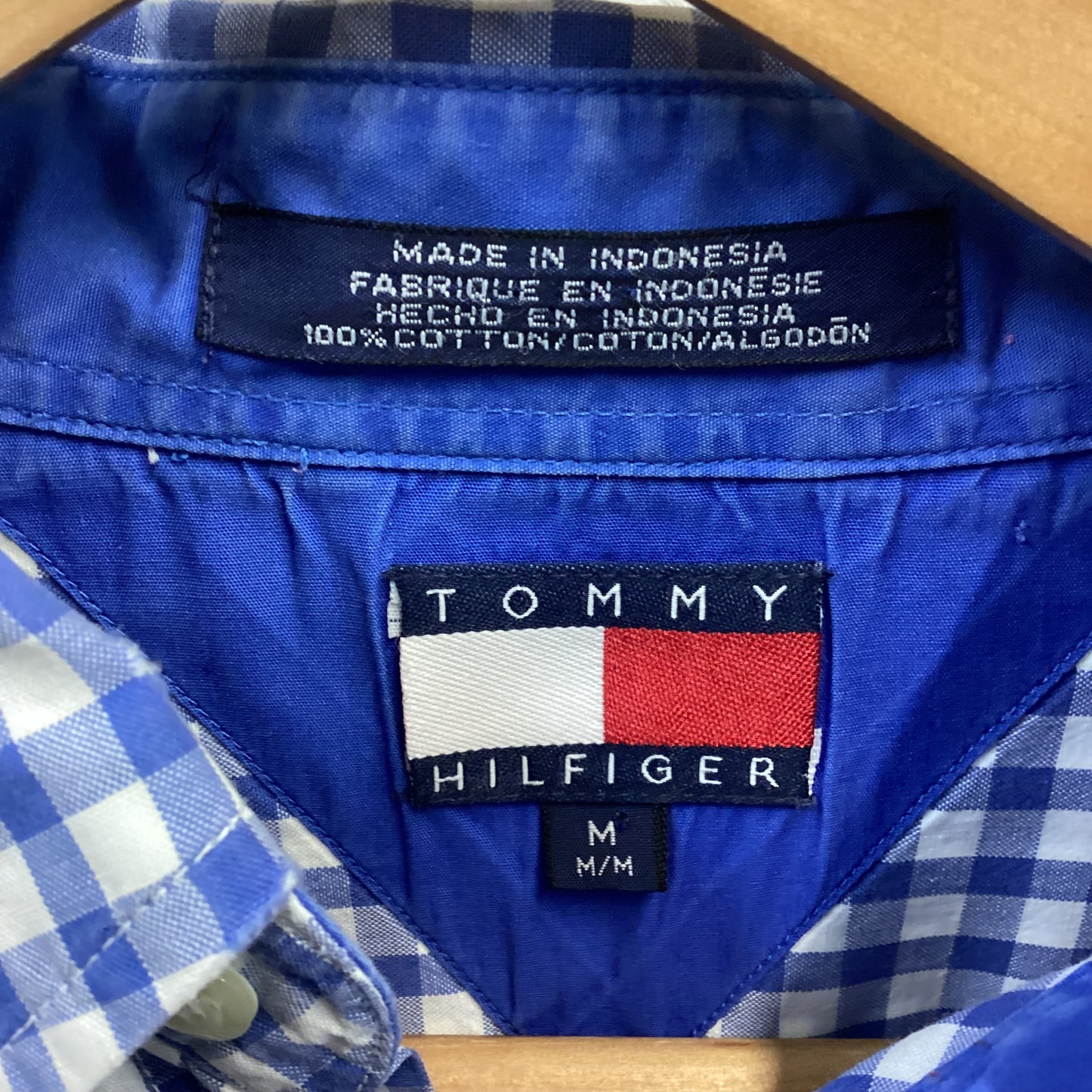 Tommy Hilfiger Shirt Blue/White Size M