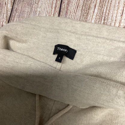 Theory Cream Wool Cashmere Relaxed Track Pants Size S